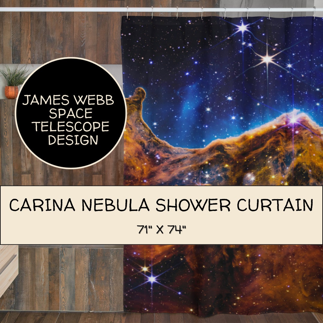 James b Shower Curtain Space Shower Curtain Carina Nebula Shower