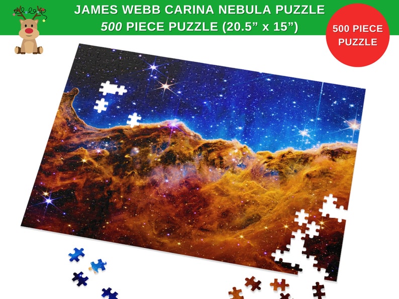 James b Space Telescope Jigsaw Puzzles for Adults of Cosmic Cliffs
