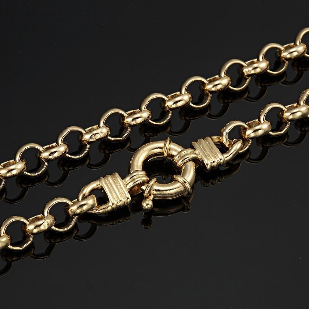 Round Box Chain 20 In 14k Gold Chain 14K Yellow Gold Hollow Round