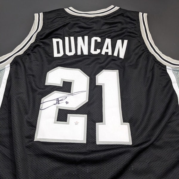 Tim Duncan San Antonio Spurs Autographed Signed Jersey with COA