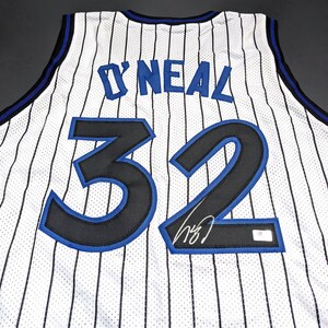 Orlando Magic Shaquille O'Neal Autographed Blue Jersey Signed