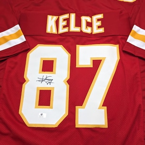 Travis Kelce Kansas City Chiefs Signed Autographed Jersey with COA image 1