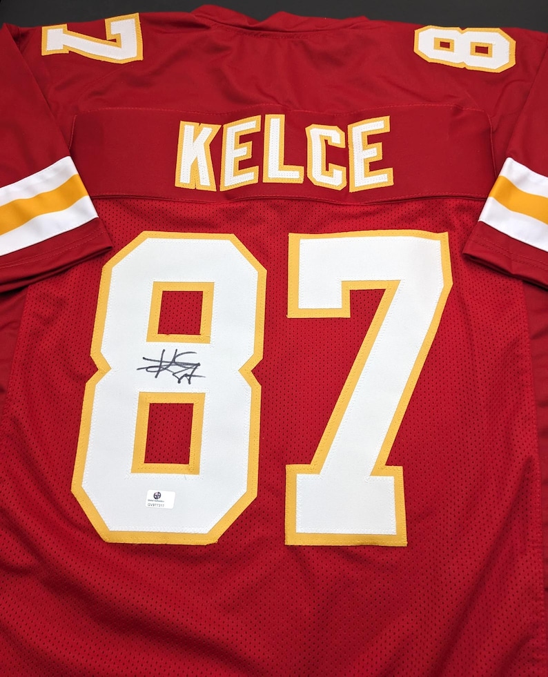 Travis Kelce Kansas City Chiefs Signed Autographed Jersey with COA image 1