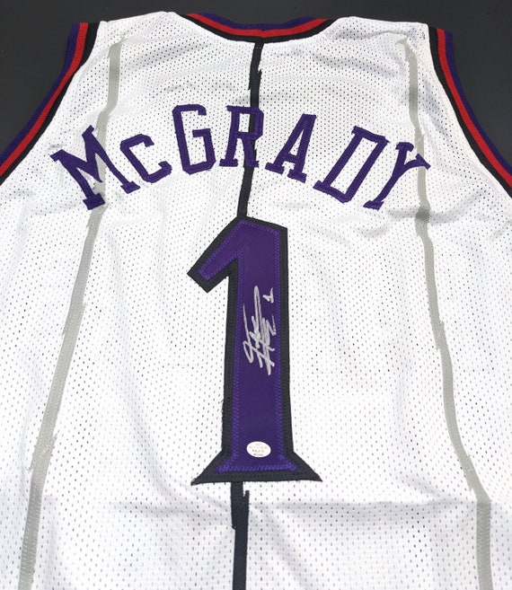 Tracy McGrady Toronto Raptors Autographed Signed Basketball Jersey