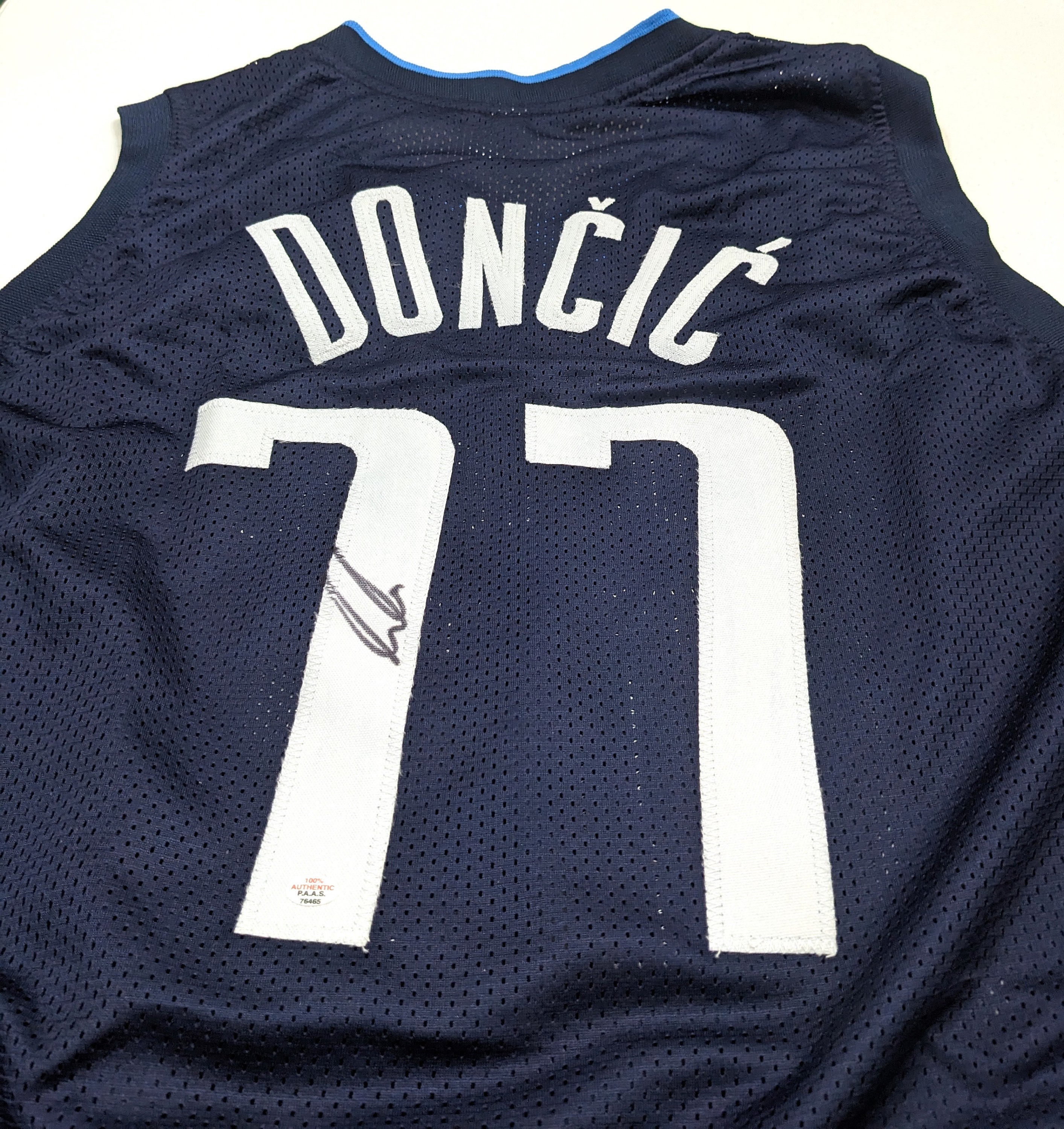 Luka Doncic Autographed NBA 75th Anniversary Dallas Mavericks City Edition  Swingman Jersey ~Open Edition Item~