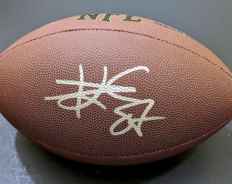Travis Kelce Kansas City Chiefs Signed Autographed Football with COA