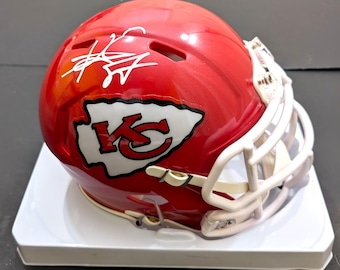 Travis Kelce Kansas City Chiefs Signed Autographed Mini Helmet with COA