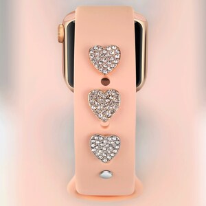 Apple Watch accessoires volledige zirkonia stud charm voor siliconen bandje, Apple Watch Charms