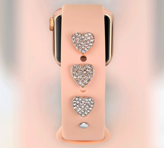 Pink Apple Watch Band with Rhinestone Charms V-MORO Charm Bracelet Compatible with Apple Watch Bands  main image 4
