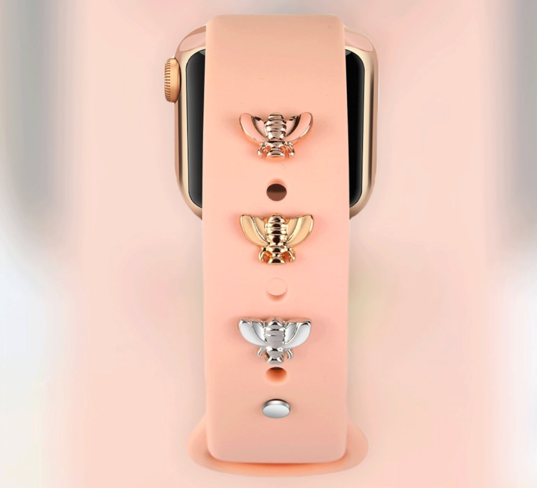Apple Watch Accesories Bee Stud Charm for Silicone Band, Apple Watch