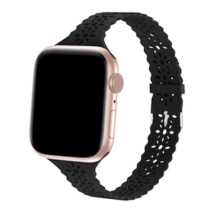 Silikon-Spitzen-Apple-Uhr-Armband Spezial Laser-Schnitt gemacht Bands für SmartWatch