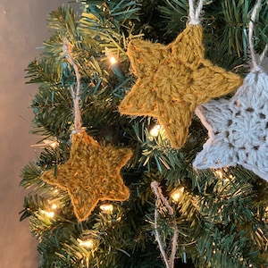 Crochet Star Ornaments- Set of 12
