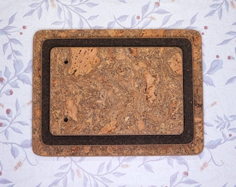 Cork Board for Hot Oven Dishes, Baking Trays and Roasters, Chunky Rectangle Hot Pads, 3 sizes 40cm,35cm,30cm, Heat Proof Surface Protector