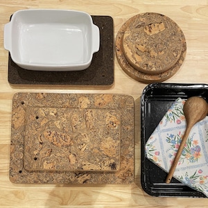 Chunky Cork Mat: Large Heat-Proof Natural Cork Surface Protector