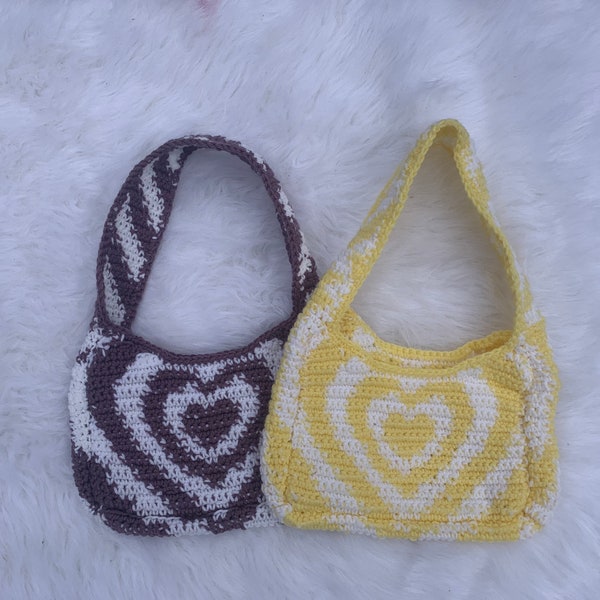 Powerpuff Heart Shoulder Bag Etsy