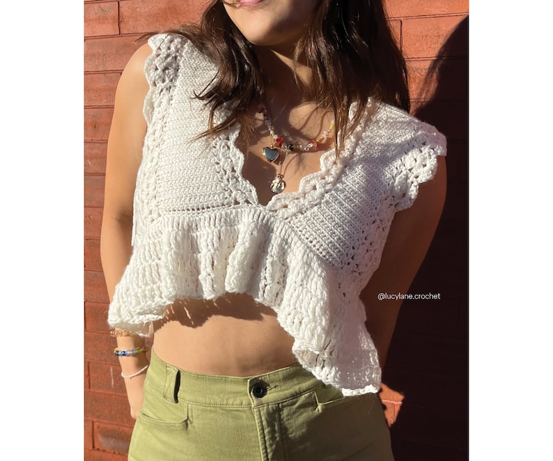 Madilynn Lace Crochet Casual Top