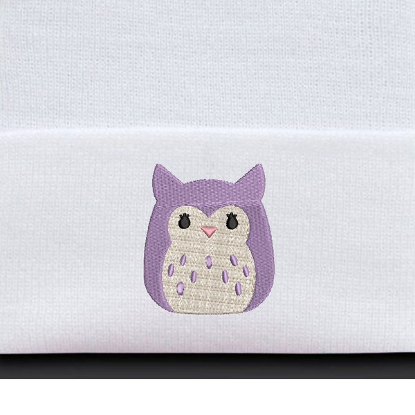 Super Cute Owl Squishy patch embroidery file
