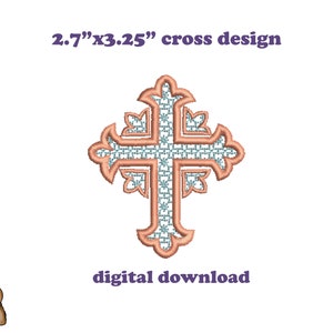 Beautiful Cross Embroidery design