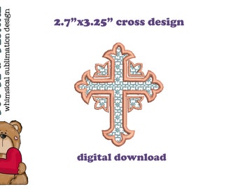 Beautiful Cross Embroidery design