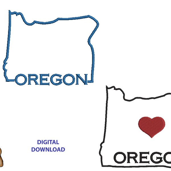 Oregon Outline - Etsy