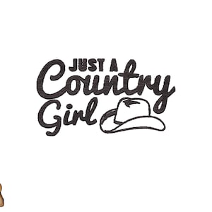 Country girl life embroidery design