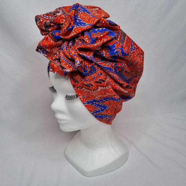 Turban en matière maillot de bain