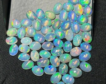 Genuine AAA+ Natural Ethiopian Opal Welo Fire Opal Colorful Cabochon Loose Gemstone Wholesale Price