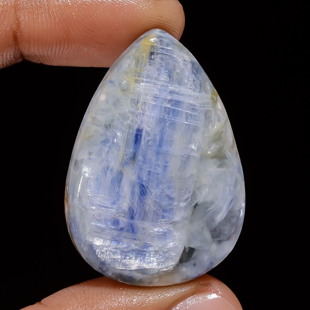 Naturel Haut Qualité Bleu Cyanite Chic Cabochon 08.70Cts. Libre Pierre