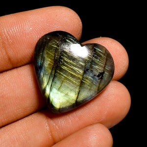 Amazing Top Grade Quality 100% Natural Labradorite Heart Shape Cabochon Loose Gemstone For Making Jewelry 31 Ct. 23X24X7 mm GV-3018