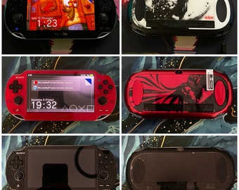 PSVITA 1000/2000 Personalize Per your liking w (Free Hard Pouch/Clear Shell/Screen Protector/Wrist strap)