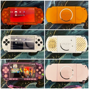 PSP 3000 Fully Customized Per your request w Free Pouch & Transparent Clear Shell, Wrist strap, Charger image 2