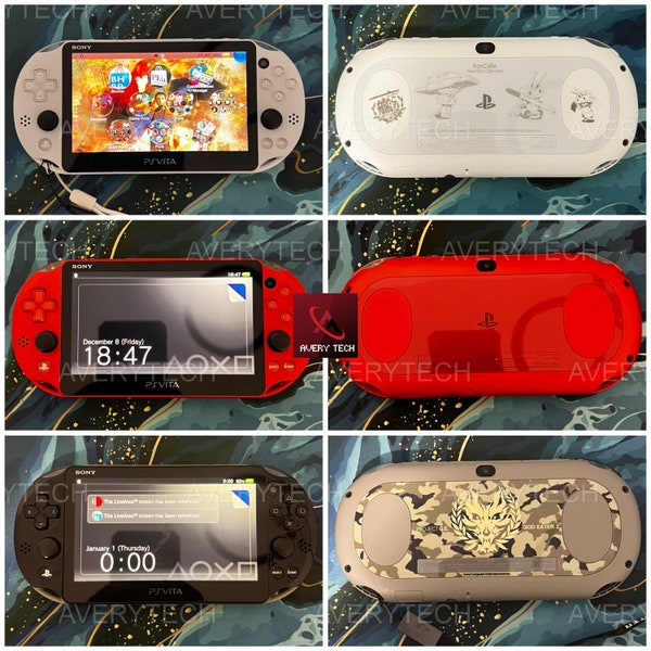 PSVITA 1000/2000 Customized w (Free Hard Pouch/Clear Shell/Screen Protector/Wrist strap)