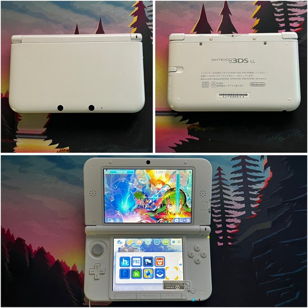 Nintendo 3DS LL with (Clear Plastic Shell, Screen Protector, Wrist strap, Charger)