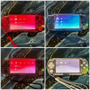 PSP 3000 Fully Customized Per your request w Free Pouch & Transparent Clear Shell, Wrist strap, Charger image 7