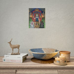 Karta zwiniętego plakatu „Rydwan” / plakat zwinięty „El Carro” - Tarot Sortilegium