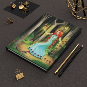 America)-- Hardcover Journal Matte / diario tapa dura "The High Priestess" card / carta "La Suma Sacerdotisa" - Sortilegium tarot