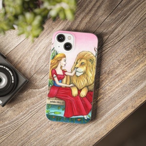Flexi Case iPhone 14 "Strengh" - Flexi Case "The Strength" / Sortilegium tarotkaart