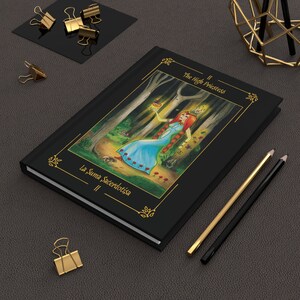 America)-- Hardcover Journal/ diario tapa dura "High Priestess" card frame/ "La Suma Sacerdotisa" con marco de carta - Sortilegium tarot