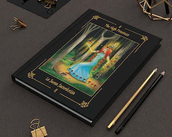 Amerika) – Hardcover-Tagebuch/Hardcover-Tagebuch „Hohepriesterin“ mit Kartenrahmen/ „La Suma Cerdotesa“ mit Kartenrahmen – Sortilegium-Tarot