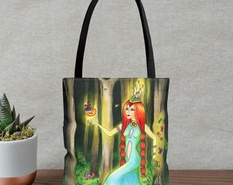 Tote Bag (AOP) &quot;The High Priestess&quot; card / card &quot;The High Priestess&quot; - Tarot Sortilegium