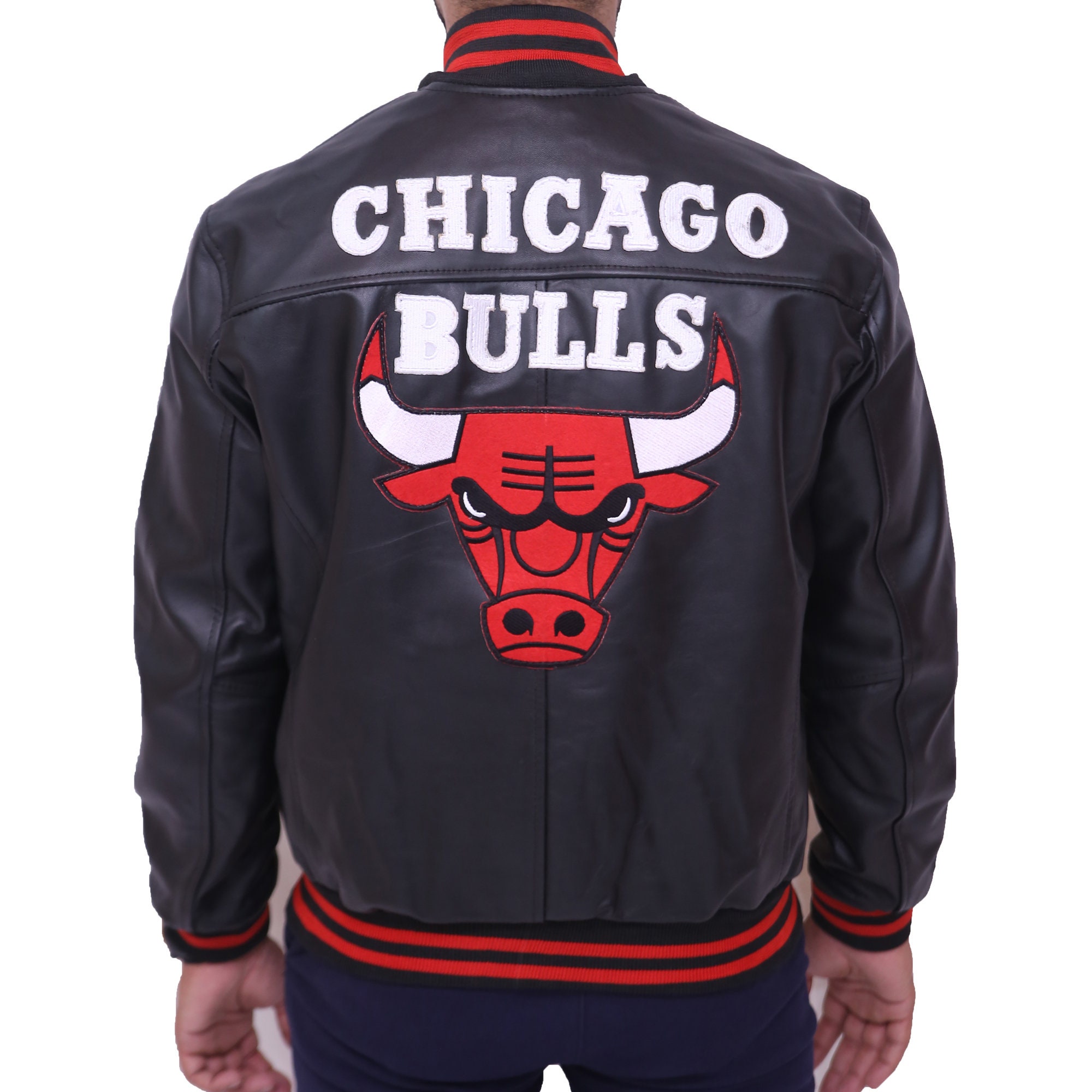 NBA Pro Standard Red/Black Chicago Bulls Varsity Jacket - Jackets Expert