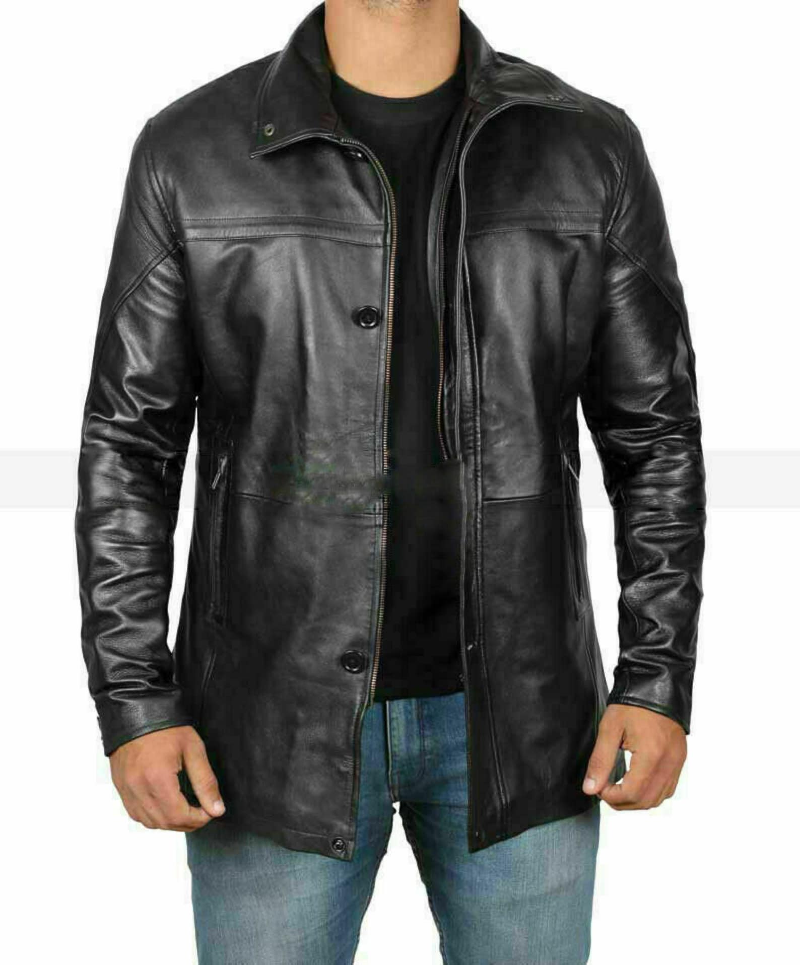 Купить куртку классику мужскую. Куртки real Lambskin. Real Leather куртки мужские. Кожаный Black Duster Coat. Куртка мужская кожаная fly53.