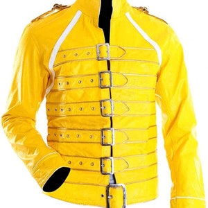 Stormwise Mens Fashion Stylish Leather Jacket with Crucifixes Stormwise Mens Fashion Stylish Leather Jacket with Crucifixes