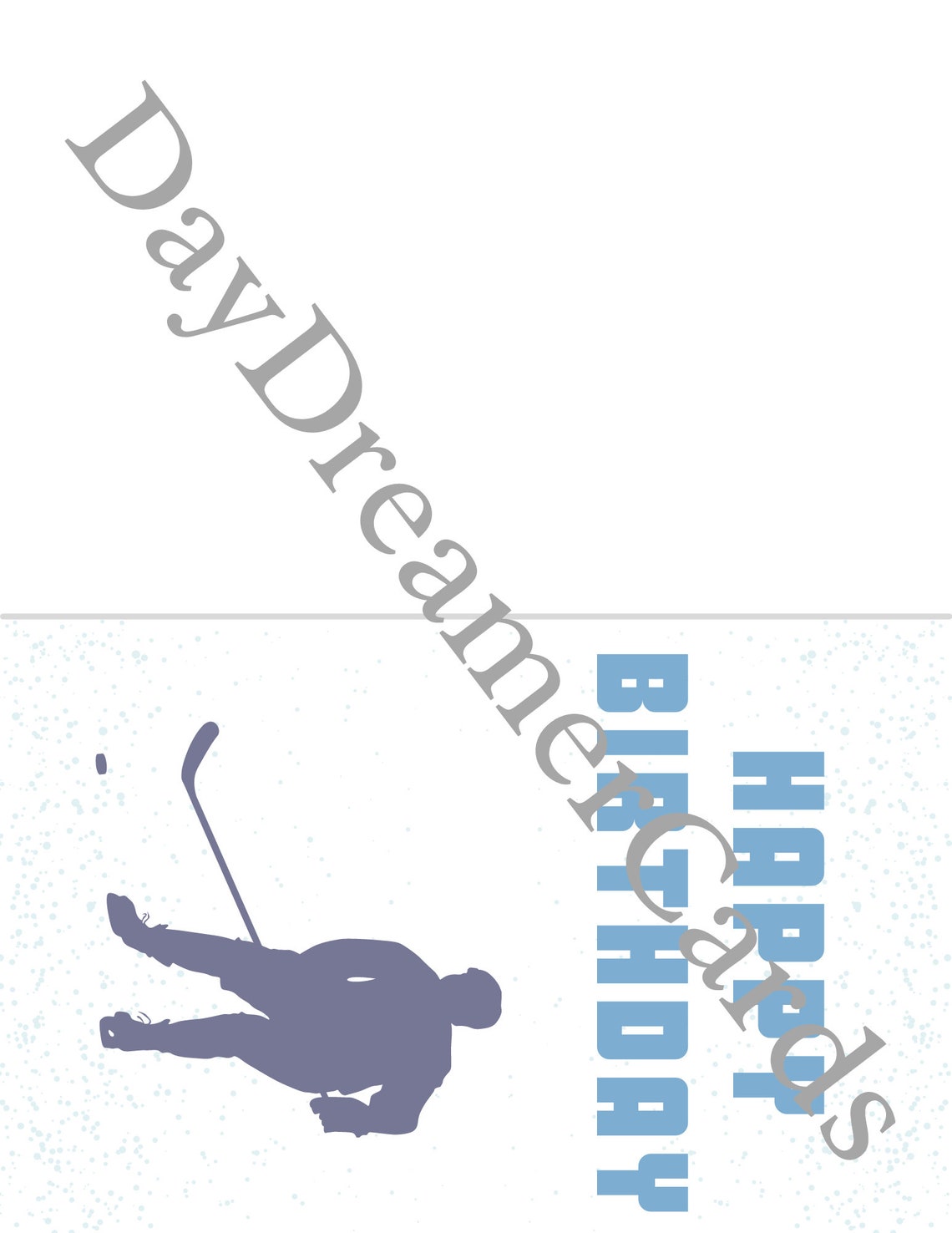 Digital Birthday Card | Printable Birthday Card for Hockey Fans | for ...