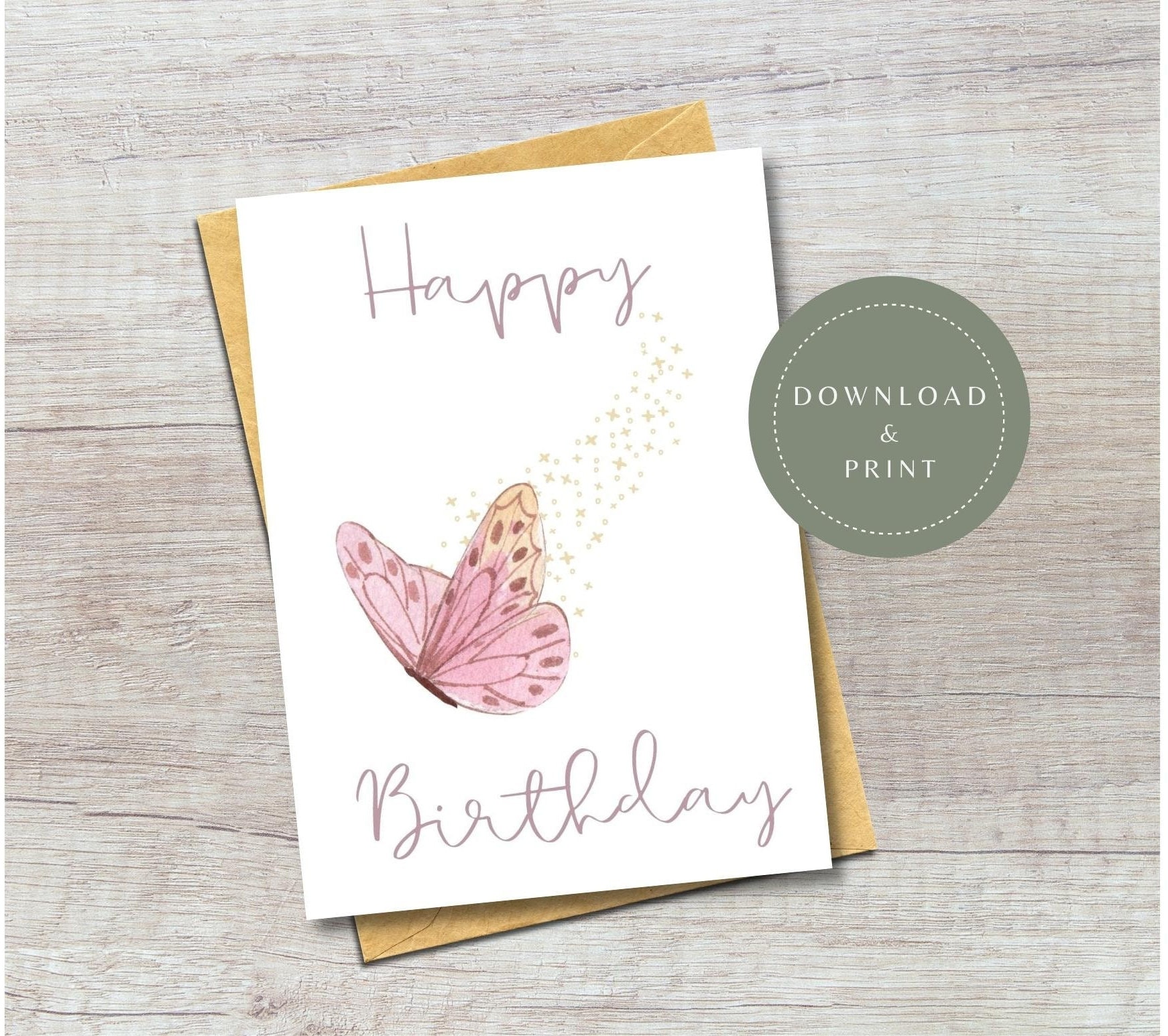 Birthday Girl Butterflies Card Birthday Girl Butterflies Card