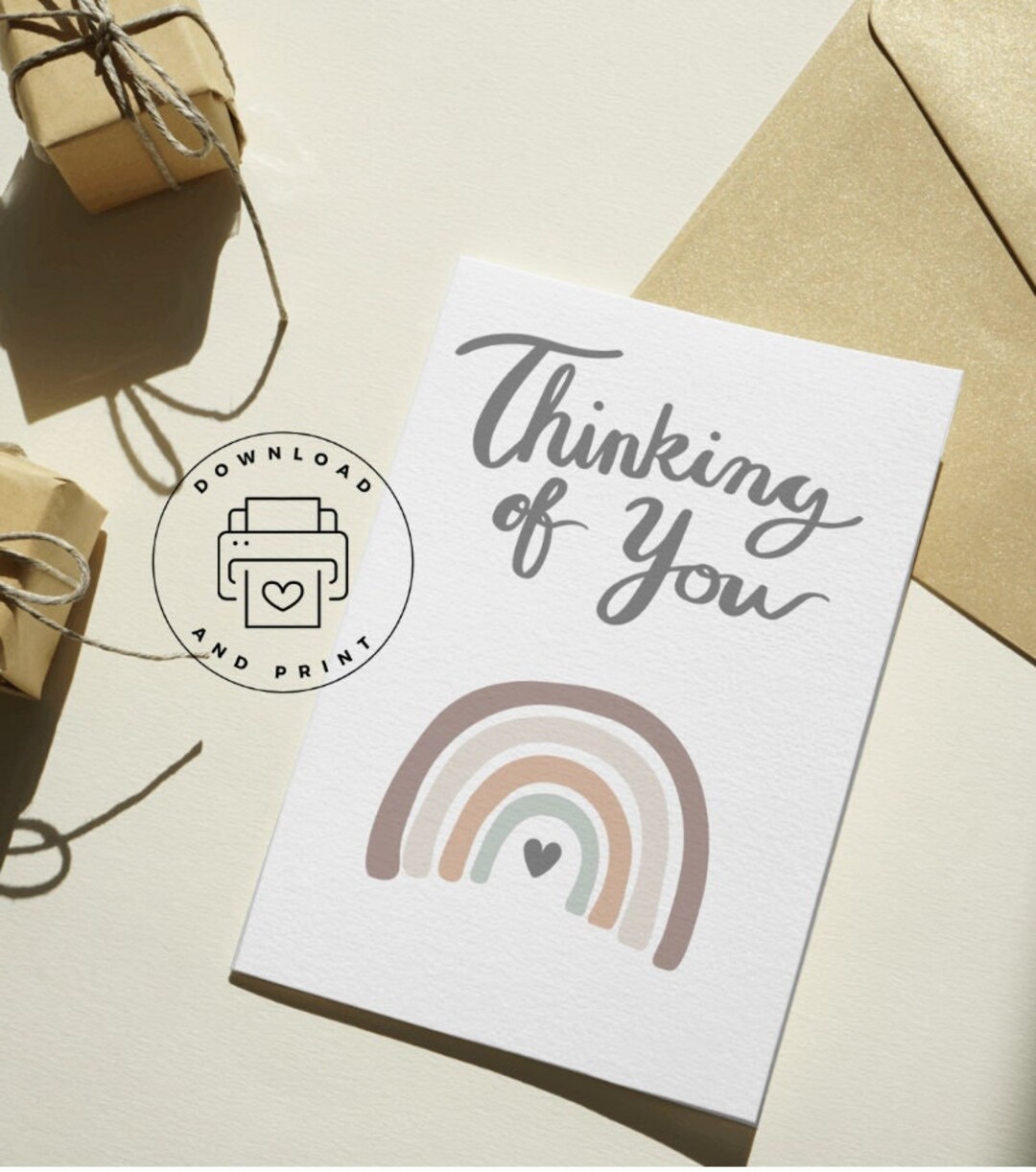 Digital Just Because Card | Printable Thinking of You Greeting Card ...