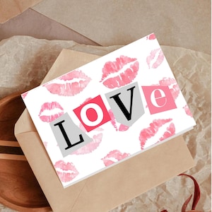 Cartão de Dia dos Namorados | Cartão de Amor para Ela | Cartão de Saudação Eu Te Amo | Cartão de Namorada | Cartão para Esposa | Presentes de Dia dos Namorados | Cartão de Beijos