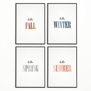 Digital Print | Instant Download | Hello Seasons | Comes With 3 Sizes |  Home Decor | Wall Art Quote