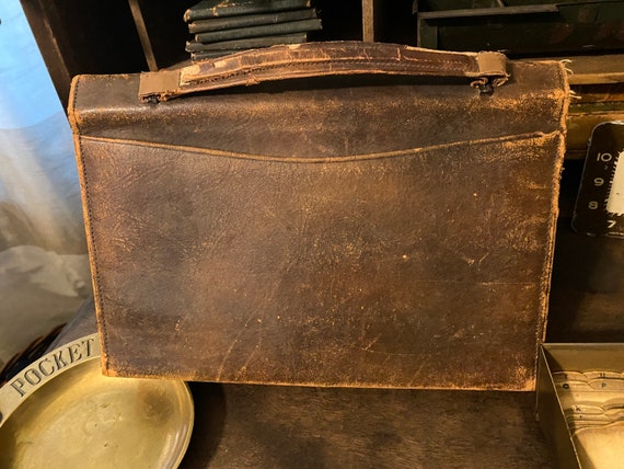 Antique leather steer hide purse - image 2