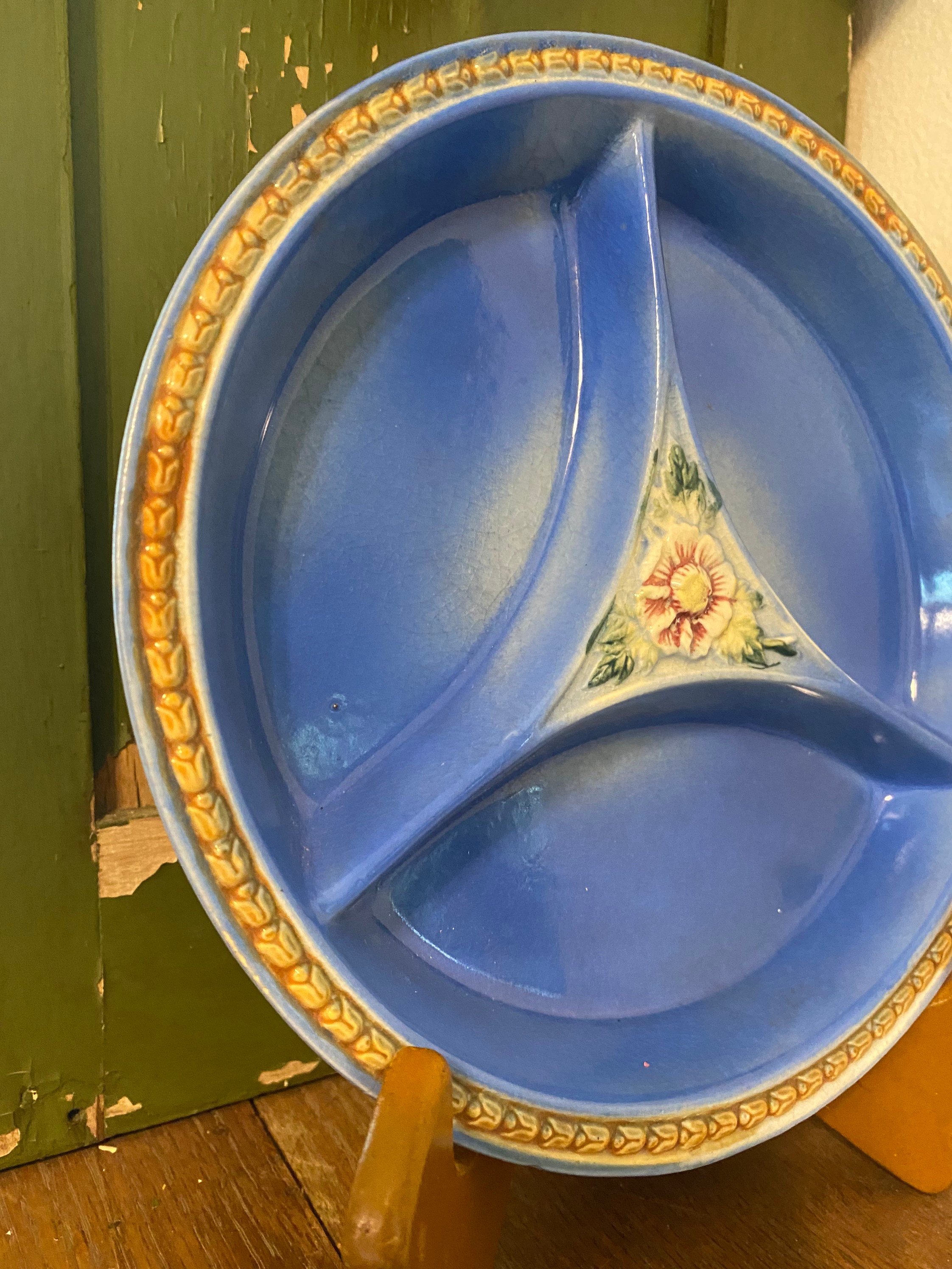 Vintage Blue Plate/dish Made in Japan Etsy